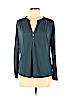 H&M 100% Polyester Teal Long Sleeve Top Size M - photo 1