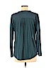 H&M 100% Polyester Teal Long Sleeve Top Size M - photo 2