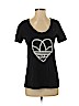 Adidas 100% Cotton Black Short Sleeve T-Shirt Size S - photo 1