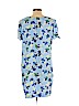 Banana Republic 100% Polyester Blue Casual Dress Size L (petite) - photo 2