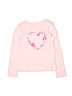 Gap Kids 100% Cotton Floral Graphic Pink Long Sleeve T-Shirt Size L (kids) - photo 1