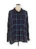 Old Navy Blue Long Sleeve Blouse Size XXL (tall) - photo 1
