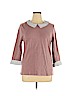Garnet Hill Pink Long Sleeve Top Size XL - photo 1