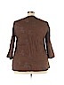 Jones New York Brown 3/4 Sleeve Blouse Size 22 - photo 2