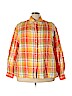 Jones New York Sport 100% Linen Orange Long Sleeve Blouse Size 3X - photo 1