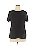 Croft & Barrow 100% Cotton Black Short Sleeve T-Shirt Size 1X - photo 1