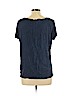 H&M 100% Viscose Blue Short Sleeve T-Shirt Size L - photo 2