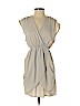 H&M 100% Polyester Ivory Casual Dress Size 4 - photo 1