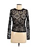 Topshop 100% Polymide Black Long Sleeve Blouse Size 6 - photo 1
