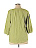 Ann Taylor LOFT 100% Cotton Green 3/4 Sleeve Top Size XL - photo 2