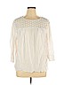 Old Navy 100% Viscose White Long Sleeve Top Size XL - photo 1