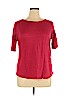 Ann Taylor LOFT 100% Linen Red Short Sleeve Top Size XL - photo 1