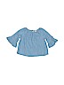 Old Navy 100% Cotton Blue 3/4 Sleeve Blouse Size 18-24 mo - photo 1