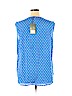 grand & greene 100% Rayon Blue Sleeveless Blouse Size XL - photo 2