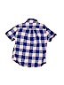 Mini Boden Checkered-gingham Blue Short Sleeve Button-Down Shirt Size 4 - 5 - photo 2