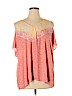 SONOMA life + style Pink Short Sleeve Top Size 1X - photo 1