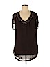 Apt. 9 100% Polyester Brown Short Sleeve Blouse Size 1X - photo 1