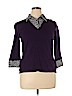 Laura Scott Purple Long Sleeve Top Size XL - photo 1