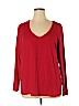Lands' End Red Long Sleeve T-Shirt Size 1X - photo 1