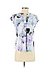 Calvin Klein 100% Polyester Purple Short Sleeve Blouse Size S (petite) - photo 1