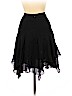 Carmen Marc Valvo 100% Silk Black Silk Skirt Size 8 - photo 2