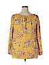 Nine Britton 100% Polyester Yellow Long Sleeve Blouse Size XXL - photo 2