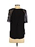 Rebecca Taylor 100% Polyester Black Short Sleeve Blouse Size 2 - photo 2
