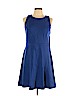 Ann Taylor LOFT Blue Casual Dress Size 10 (petite) - photo 1