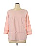 Merona 100% Polyester Pink Long Sleeve Blouse Size XL - photo 1