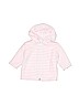 Kissy Kissy 100% Cotton Stripes Pink Fleece Jacket Size 3-6 mo - photo 1