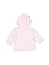 Kissy Kissy 100% Cotton Stripes Pink Fleece Jacket Size 3-6 mo - photo 2
