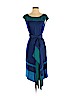 Karen Millen 100% Polyester Blue Casual Dress Size 4 - photo 1