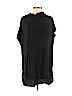 Eileen Fisher 100% Silk Black Short Sleeve Silk Top Size XS - photo 1