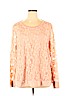 Adrianna Papell Pink Long Sleeve Top Size XXL - photo 1
