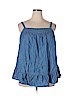 Old Navy 100% Lyocell Blue Sleeveless Blouse Size 2X - photo 1