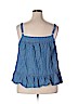 Old Navy 100% Lyocell Blue Sleeveless Blouse Size 2X - photo 2