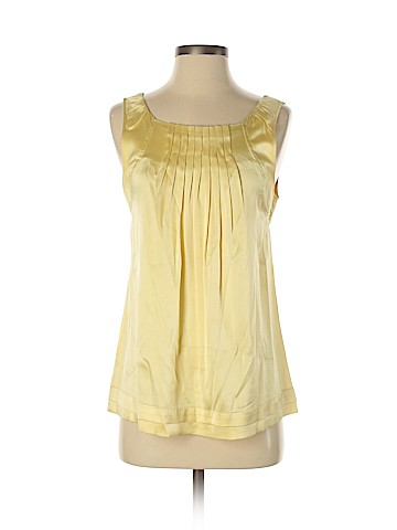 BCBGMAXAZRIA Sleeveless Silk Top (view 1)