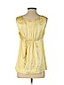 BCBGMAXAZRIA Yellow Sleeveless Silk Top Size S - photo 2