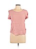 Forever 21 100% Rayon Pink Short Sleeve Top Size L - photo 1