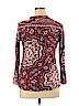 Tiny Burgundy Long Sleeve Blouse Size XL - photo 2