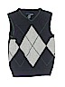 Basic Editions 100% Cotton Argyle Blue Sweater Vest Size 4 - photo 1