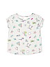 Gymboree 100% Cotton Print Gray Short Sleeve Blouse Size 5 - 6 - photo 1