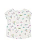 Gymboree 100% Cotton Print Gray Short Sleeve Blouse Size 5 - 6 - photo 2