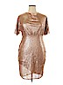 Francesca's 100% Polyester Gold Cocktail Dress Size XL - photo 1