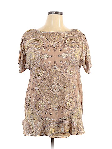 Julie Mango Short Sleeve Blouse (view 1)