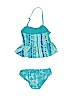 Old Navy Teal Two Piece Swimsuit Size M (kids) - photo 2