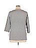 Talbots 100% Cotton Gray Long Sleeve T-Shirt Size 1X - photo 2