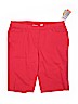 Allison Daley Red Denim Shorts Size 18 - photo 1
