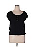 Stephanie Rogers Black Short Sleeve Top Size XL - photo 1