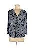 H&M 100% Polyester Blue 3/4 Sleeve Top Size M - photo 1